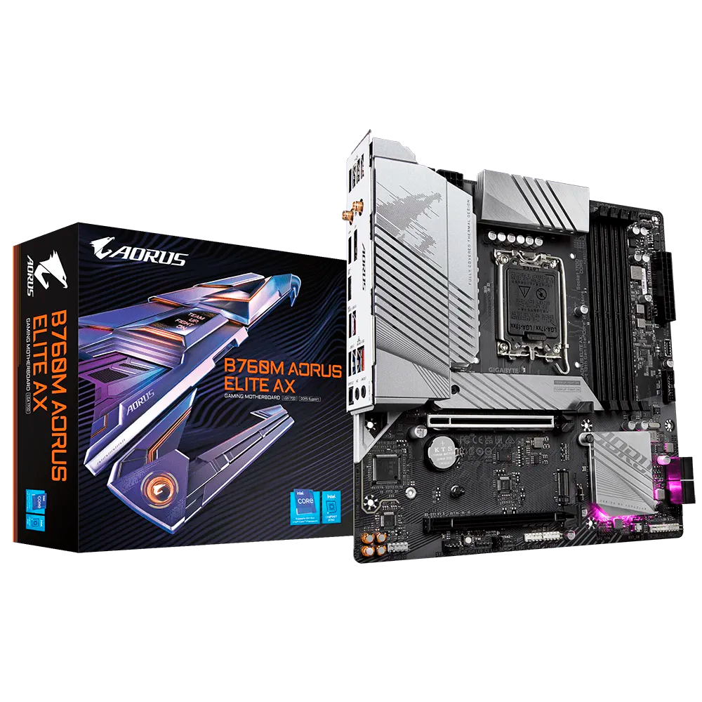 MOTHER GIGABYTE B760M AORUS ELITE AX DDR5 - LGA1700