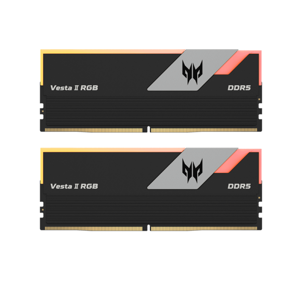 Memoria RAM DDR5 ACER PREDATOR 64GB 2x32GB 6000 MHz Vesta II RGB Black CL 32  AMD Expo / INTEL XMP