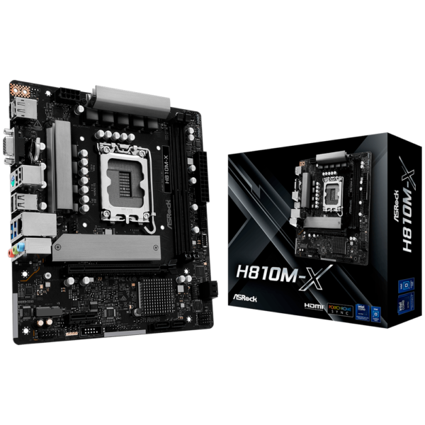 Mother ASRock H810M-X DDR5 - LGA 1851