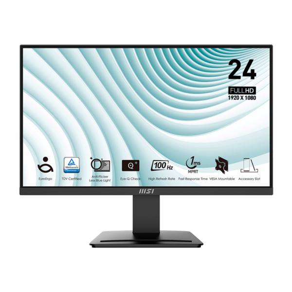 Monitor MSI PRO 24" 100Hz MP2412 Business IPS Full HD