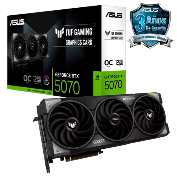 Placa de Video ASUS TUF GeForce RTX 5070 Gaming 12GB GDDR7 OC Edition