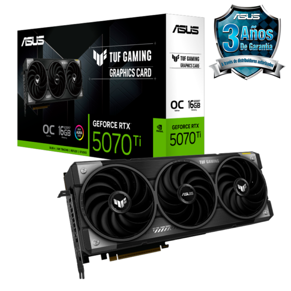 Placa de Video ASUS TUF GeForce RTX 5070 Ti Gaming 16GB GDDR7 OC Edition