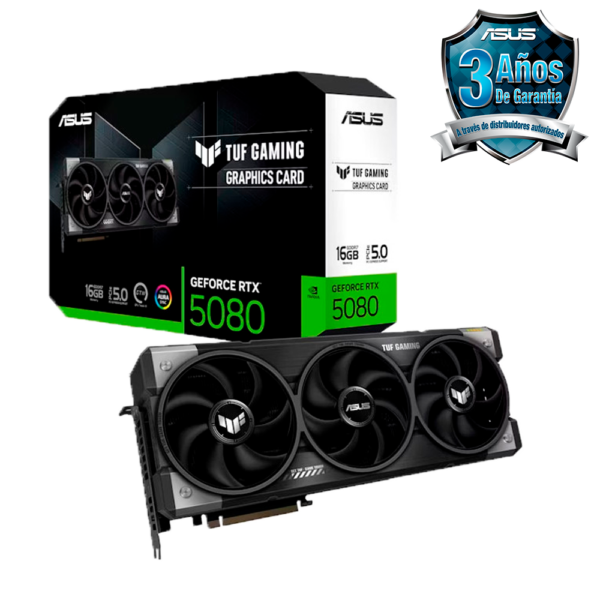 Placa de Video ASUS TUF GeForce RTX 5080 Gaming 16GB GDDR7