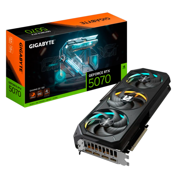 Placa de Video GIGABYTE GeForce RTX 5070 Gaming OC 12GB