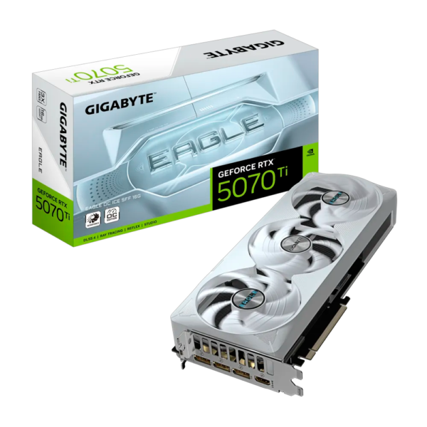 Placa de Video GIGABYTE GeForce RTX 5070 Ti Eagle OC Ice SFF 16GB