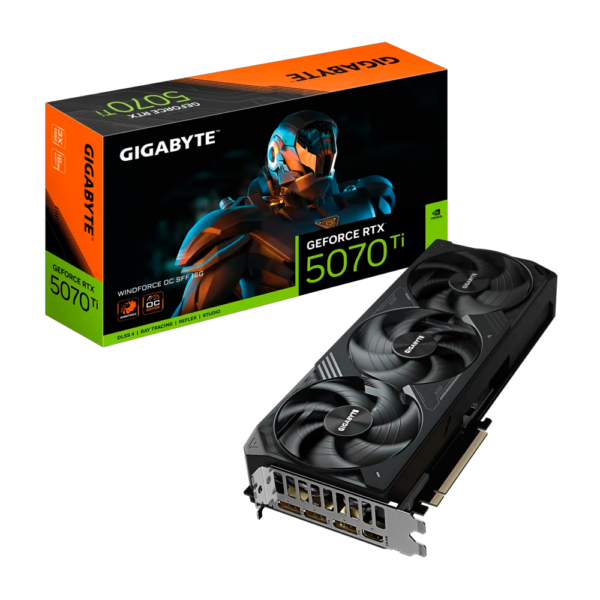 Placa de Video GIGABYTE GeForce RTX 5070 Ti WindForce OC SFF 16GB