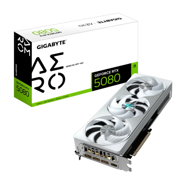 Placa de Video GIGABYTE GeForce RTX 5080 Aero OC SFF 16GB