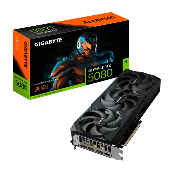 Placa de Video GIGABYTE GeForce RTX 5080 WindForce OC SFF 16GB