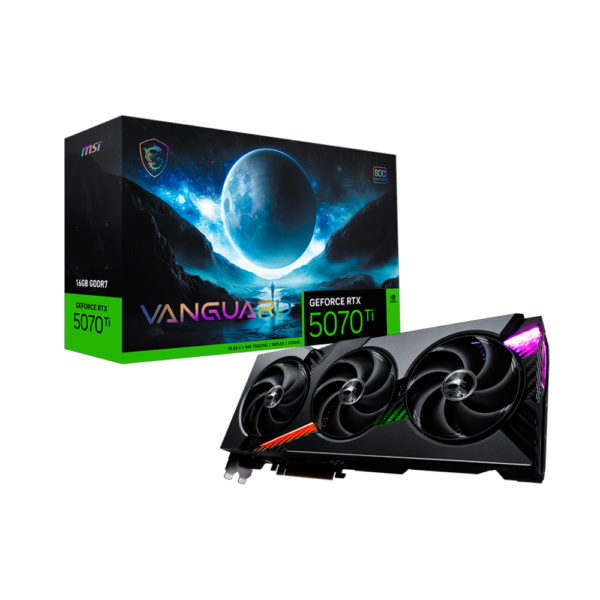 Placa de Video MSI GeForce RTX 5070 Ti Vanguard SOC 16GB