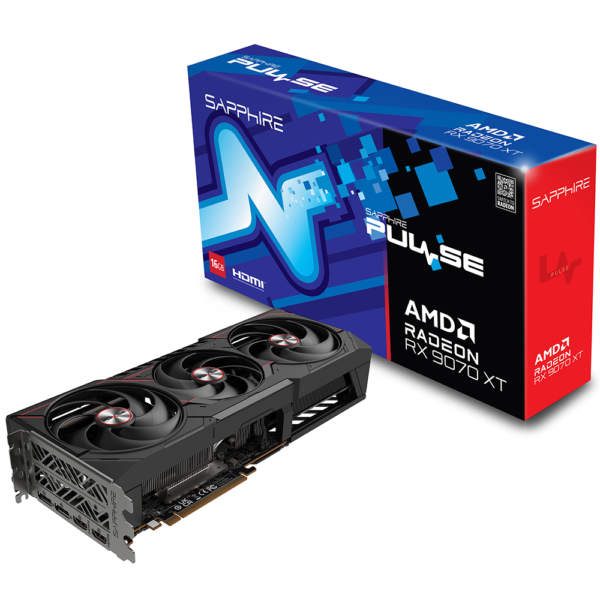 Placa de Video SAPPHIRE Radeon RX 9070 XT Pulse 16GB