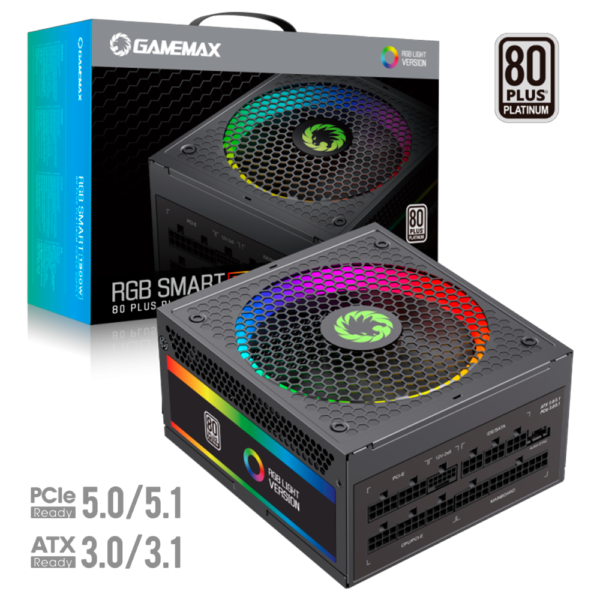 Fuente GAMEMAX 1300W 80 Plus Platinum RGB Smart P