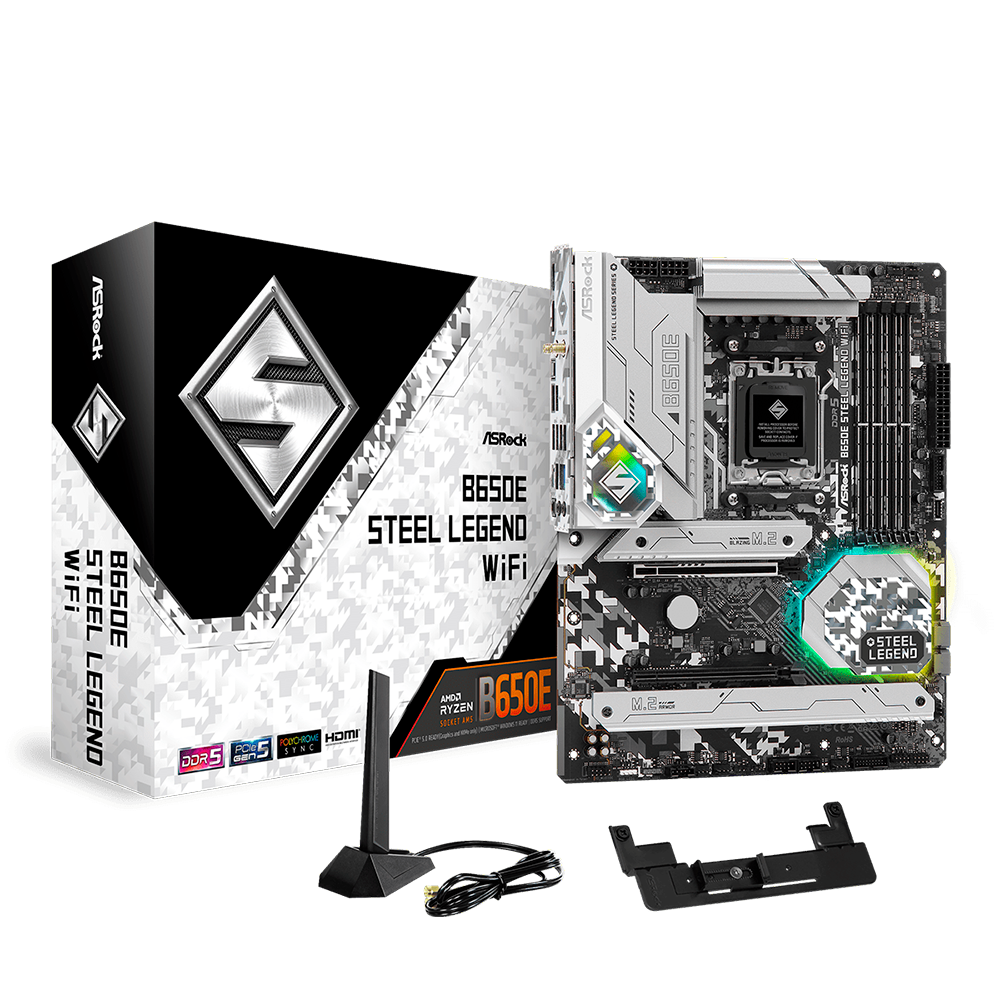 MOTHER ASROCK B650E STEEL LEGEND DDR5 - AM5